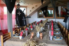 Zunftraum thematisch dekoriert